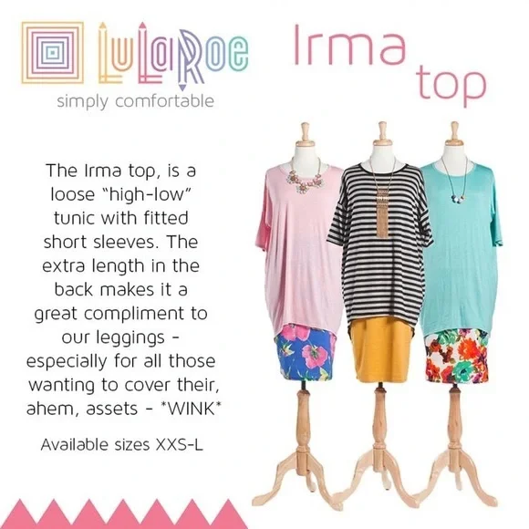 LuLaRoe Irma Top - Picture 4 of 4